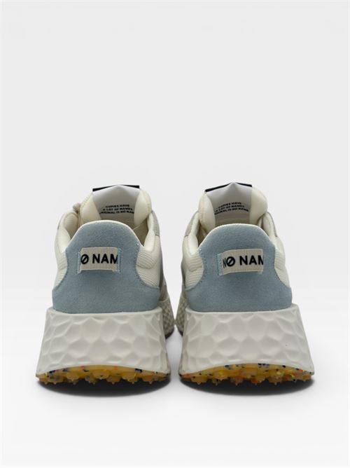 Sneakers in suede e tessuto tecnico beige e azzurro NO NAME | CARTER JOGGER WSUEDEDOVE/DOVE/SKY